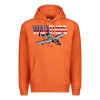 Carrot Military Airplane A-10 Warthog American Flag Premium Hoodie - StudioElite