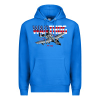 True Royal Military Airplane A-10 Warthog American Flag Premium Hoodie - StudioElite