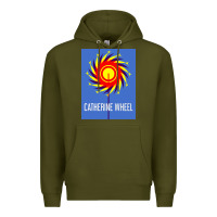 Army Green The Essential Design-(Catherine-Wheel) Premium Hoodie - StudioElite