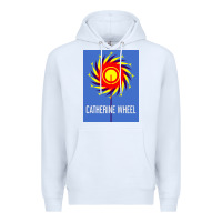 White The Essential Design-(Catherine-Wheel) Premium Hoodie - StudioElite