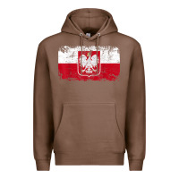 Chestnut poland polska flag vintage  men women kids  poland t shirt Premium Hoodie - StudioElite