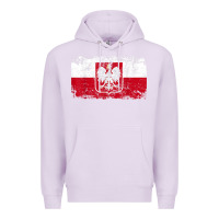 Lilac poland polska flag vintage  men women kids  poland t shirt Premium Hoodie - StudioElite