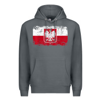 Rock poland polska flag vintage  men women kids  poland t shirt Premium Hoodie - StudioElite