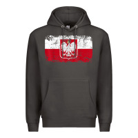 Smoke poland polska flag vintage  men women kids  poland t shirt Premium Hoodie - StudioElite