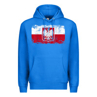 True Royal poland polska flag vintage  men women kids  poland t shirt Premium Hoodie - StudioElite