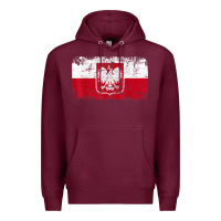 Burgundy poland polska flag vintage  men women kids  poland t shirt Premium Hoodie - StudioElite