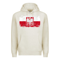 Oatmeal Heather poland polska flag vintage  men women kids  poland t shirt Premium Hoodie - StudioElite