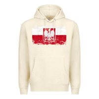 Sandshell poland polska flag vintage  men women kids  poland t shirt Premium Hoodie - StudioElite