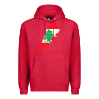 Cardinal Lebanon Flag Cedar Tree Beirut Lebanese Arabic Arab Islam Premium Hoodie - StudioElite
