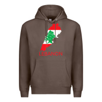Coffee Lebanon Flag Cedar Tree Beirut Lebanese Arabic Arab Islam Premium Hoodie - StudioElite