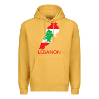 Mustard Lebanon Flag Cedar Tree Beirut Lebanese Arabic Arab Islam Premium Hoodie - StudioElite