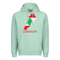 Seafoam Lebanon Flag Cedar Tree Beirut Lebanese Arabic Arab Islam Premium Hoodie - StudioElite