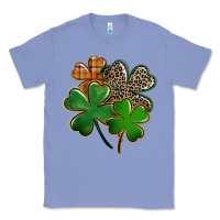 Colony Blue Leopard shamrock St. Patricks Day Classic Tee - FaDigitalArtStudio