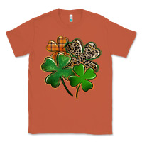 Copper Leopard shamrock St. Patricks Day Classic Tee - FaDigitalArtStudio