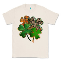 Natural Leopard shamrock St. Patricks Day Classic Tee - FaDigitalArtStudio