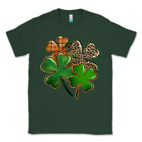 Sports Green Leopard shamrock St. Patricks Day Classic Tee - FaDigitalArtStudio