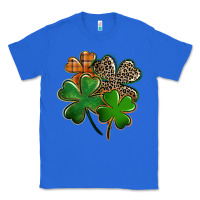 True Royal Leopard shamrock St. Patricks Day Classic Tee - FaDigitalArtStudio