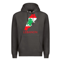 Smoke Lebanon Flag Cedar Tree Beirut Lebanese Arabic Arab Islam Premium Hoodie - StudioElite