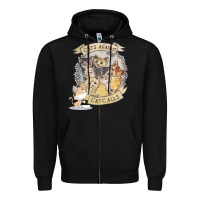 Black Cats Against Cat Calls Zipper Hoodie - Bettercallsaul