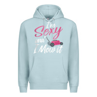 Blue Mist i'm sexy and i mow it funny mow pun tank top Premium Hoodie - StudioElite