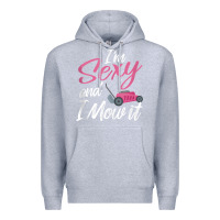 Heather Grey i'm sexy and i mow it funny mow pun tank top Premium Hoodie - StudioElite