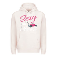 Pale Pink i'm sexy and i mow it funny mow pun tank top Premium Hoodie - StudioElite