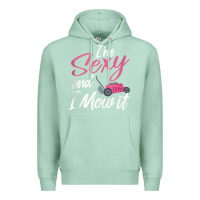 Seafoam i'm sexy and i mow it funny mow pun tank top Premium Hoodie - StudioElite