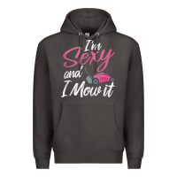 Smoke i'm sexy and i mow it funny mow pun tank top Premium Hoodie - StudioElite