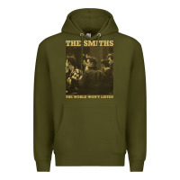 Army Green the smiths the world won't listen gift men women Premium Hoodie - StudioElite