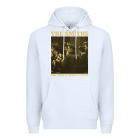 White the smiths the world won't listen gift men women Premium Hoodie - StudioElite