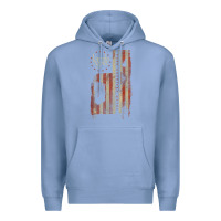 Colony Blue lamb of god, pure american metal flag Premium Hoodie - StudioElite