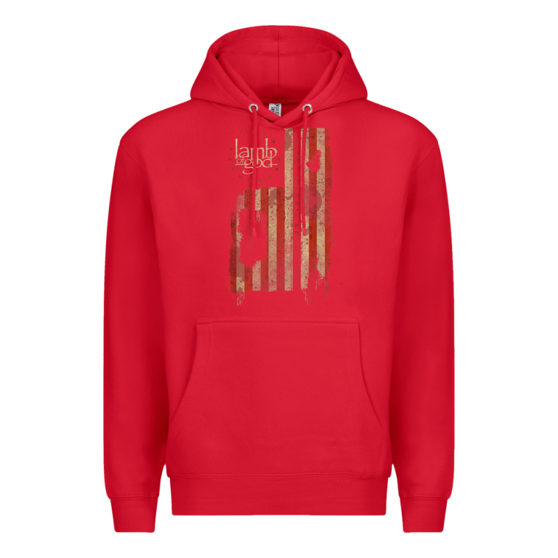 Lamb Of God, Pure American Metal Flag Premium Hoodie by StudioElite | Teevron