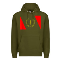 Army Green african american heritage flag 1967 black history copy Premium Hoodie - StudioElite