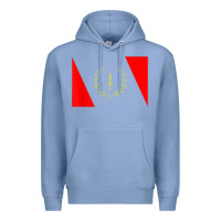 Colony Blue african american heritage flag 1967 black history copy Premium Hoodie - StudioElite