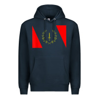 Navy african american heritage flag 1967 black history copy Premium Hoodie - StudioElite