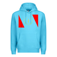 Ocean Blue african american heritage flag 1967 black history copy Premium Hoodie - StudioElite