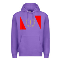 Purple african american heritage flag 1967 black history copy Premium Hoodie - StudioElite