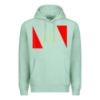 Seafoam african american heritage flag 1967 black history copy Premium Hoodie - StudioElite