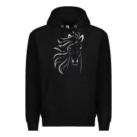 Black horse lover gifts Premium Hoodie - StudioElite