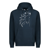 Navy horse lover gifts Premium Hoodie - StudioElite