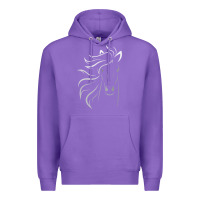 Purple horse lover gifts Premium Hoodie - StudioElite