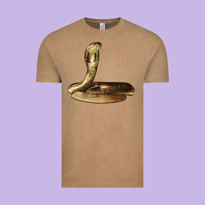 King Cobra Snake Vintage Tee Designed By Lillyallendesigns