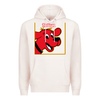 Pale Pink clifford the big red dog Premium Hoodie - StudioElite