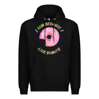 Black i run because i like donuts Premium Hoodie - StudioElite
