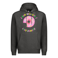 Charcoal Heather i run because i like donuts Premium Hoodie - StudioElite