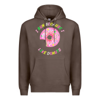 Coffee i run because i like donuts Premium Hoodie - StudioElite