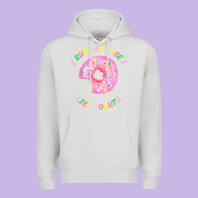 I Run Because I Like Donuts Premium Hoodie Designed By Studioelite