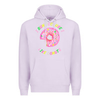 Lilac i run because i like donuts Premium Hoodie - StudioElite