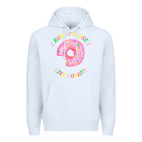 White i run because i like donuts Premium Hoodie - StudioElite