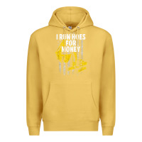 Antique Gold heavy equipment operator i run hoes for money usa flag t shirt Premium Hoodie - StudioElite